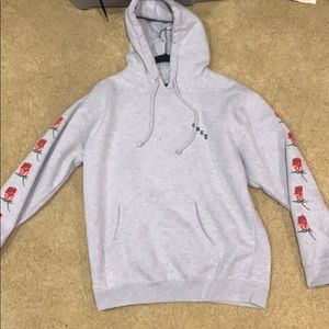 Grey rose Obey hoodie